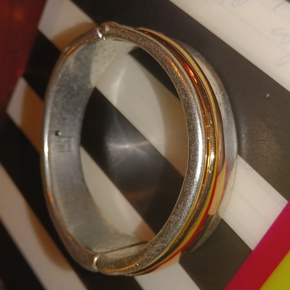 Robert Lee Morris open spring cuff bracelet - Picture 3 of 6